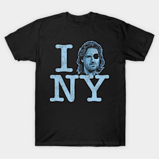 Escape From New York Blue Worn T-Shirt